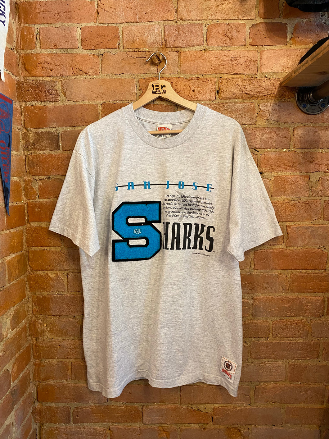 1992 San Jose Sharks T-Shirt: XL