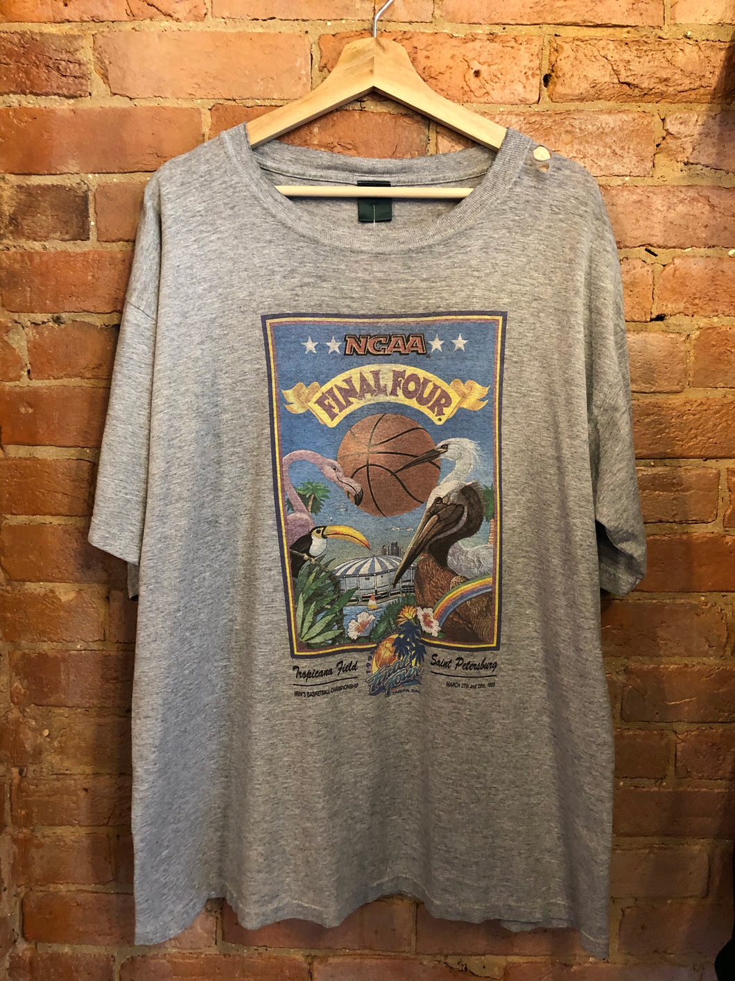 1999 NCAA Basketball Final Four Grey T-Shirt: XL