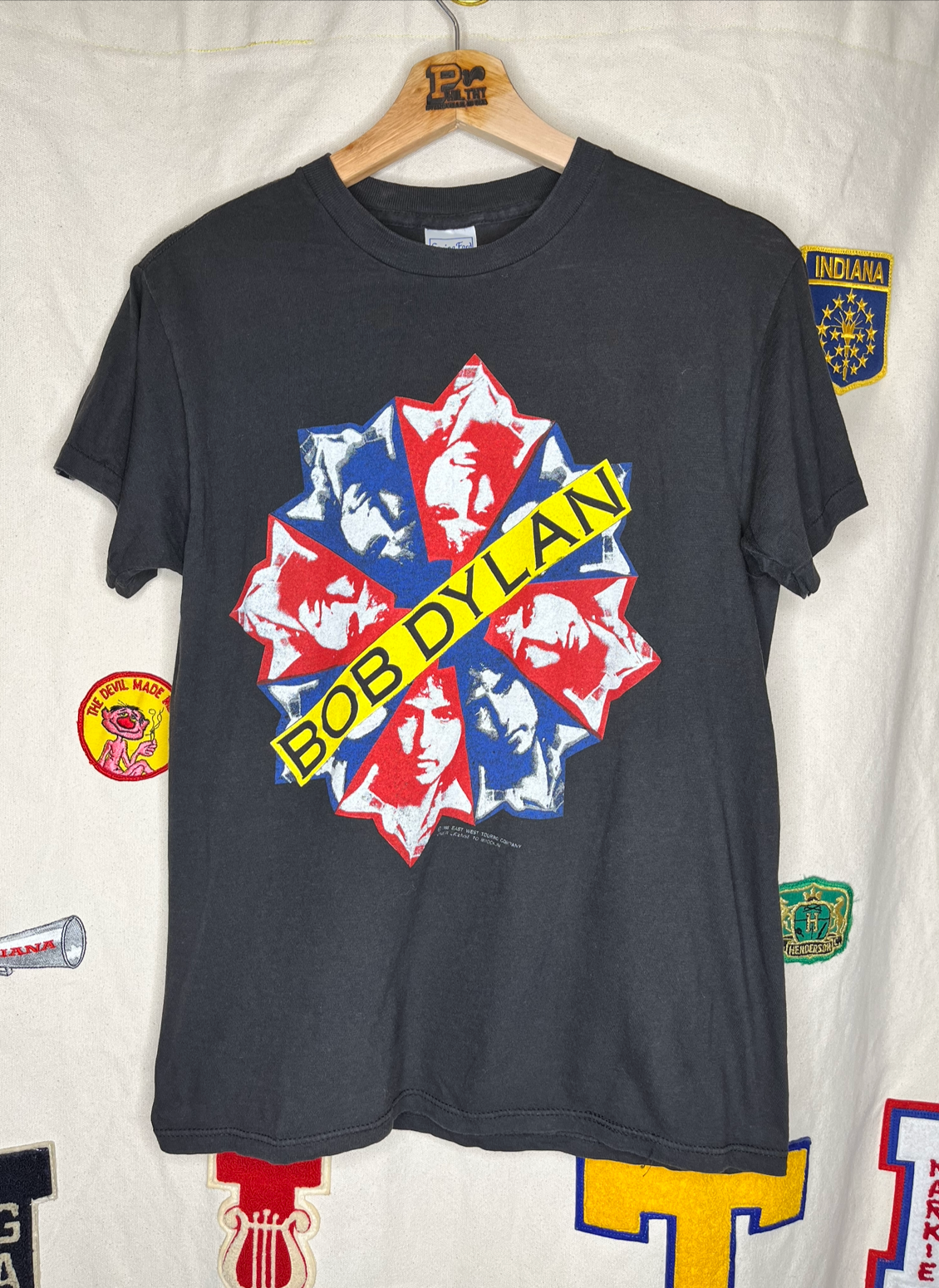 Vintage Bob Dylan 1988 Matchsticks Tour T-Shirt: Medium