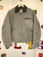 Load image into Gallery viewer, Vintage Carhartt Detroit Blanket Lined Grey Canvas Jacket: Large
