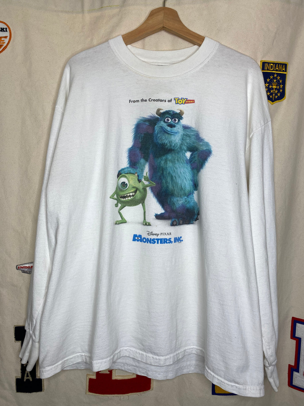 Vintage Disney Monsters Inc Movie Long Sleeve T-Shirt: XL