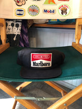 Load image into Gallery viewer, Marlboro Patched Black Rope Snapback Hat
