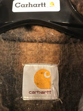 Load image into Gallery viewer, Denim Blanket-Lined Carhartt Jacket: L
