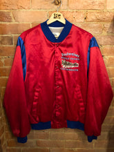 Load image into Gallery viewer, Budweiser Clydesdales Red/Blue Satin Jacket: Medium
