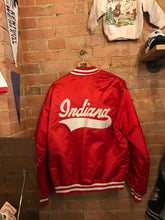 Load image into Gallery viewer, Indiana University Fur-Lined Satin Jacket: XL
