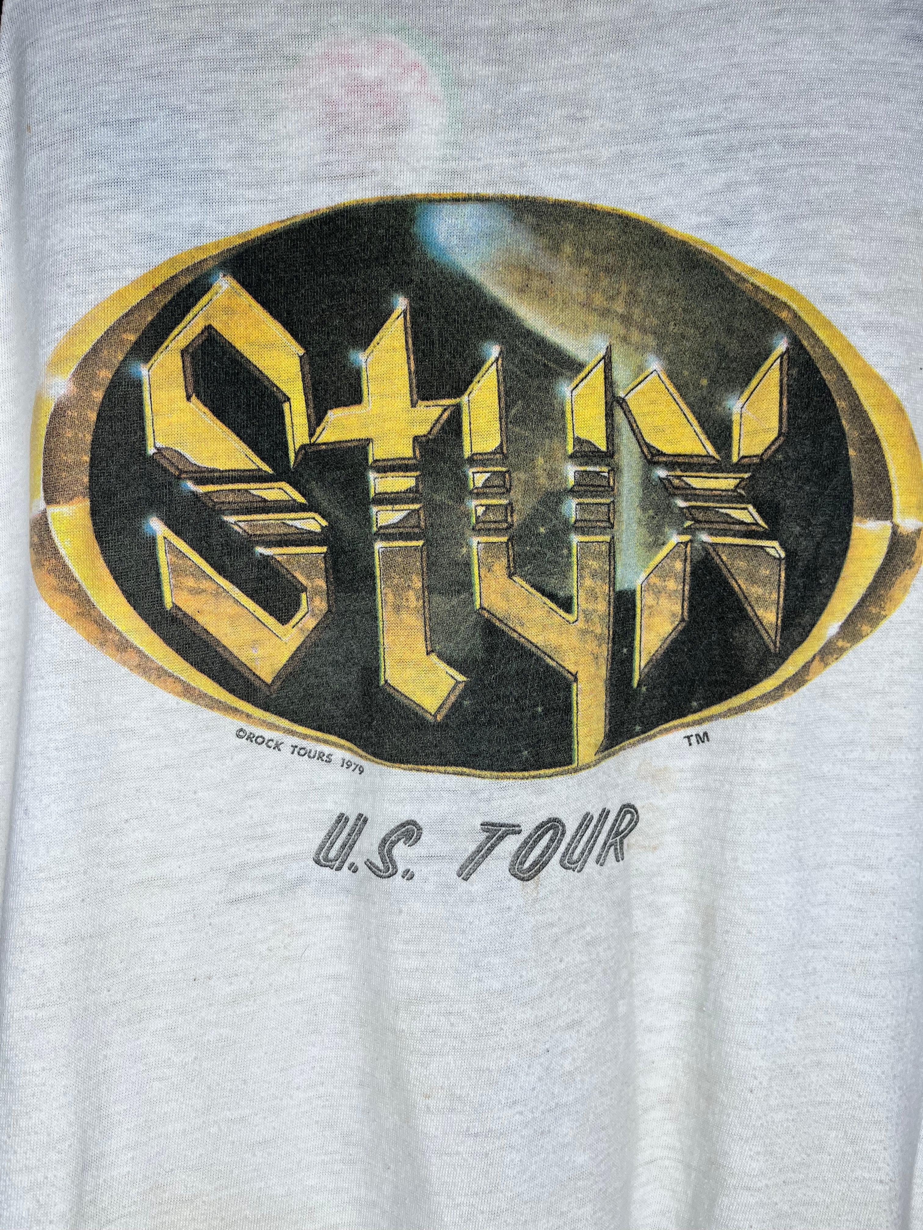 Vintage Styx Main Event Final Round Raglan 1979 Tour T-Shirt: Medium