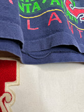 Load image into Gallery viewer, Vintage Atlanta Braves All Over Print Navy T-Shirt by Salem: Medium
