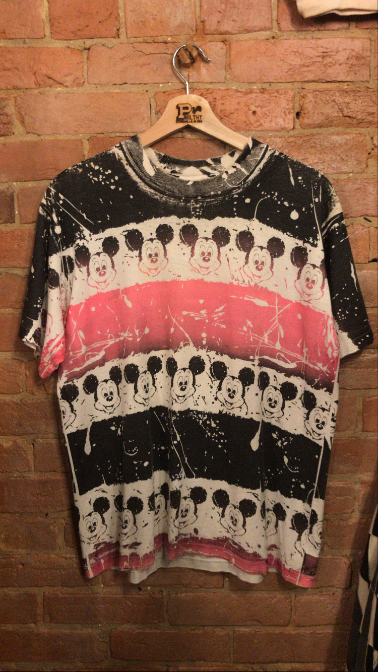 Mickey Mouse All Over Print T-shirt: M