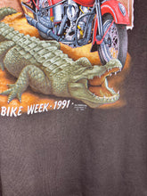 Load image into Gallery viewer, Vintage Harley Davidson 3D Emblem Bike Week Daytona 1991 Survivors: Large
