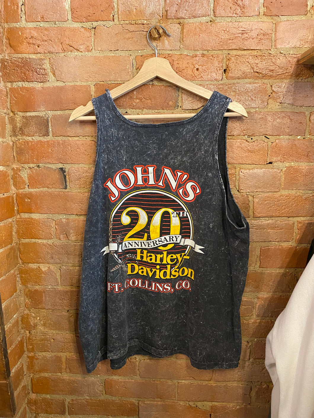 Harley Davidson Fort Collins Acid Wash Tank Top: XL