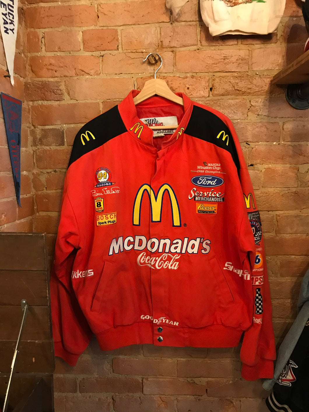 Bill Elliot McDonald’s Nascar Jacket: L