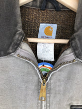 Load image into Gallery viewer, Vintage Carhartt Detroit Blanket Lined Grey Canvas Jacket: Large
