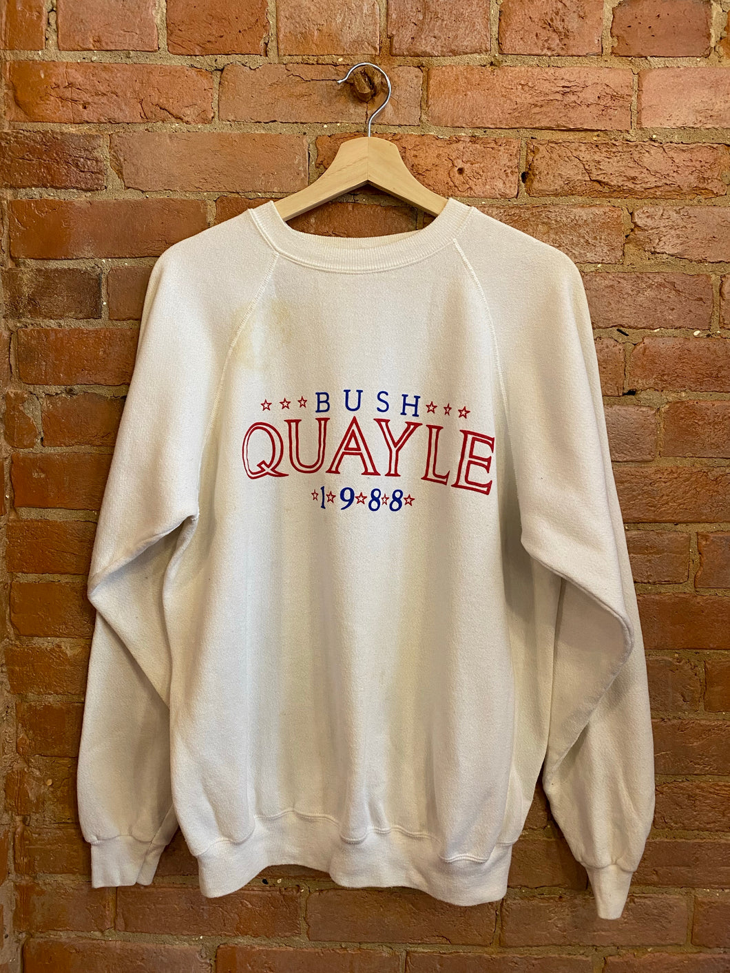 Vintage 1988 Bush/Quayle Election Crewneck: XL