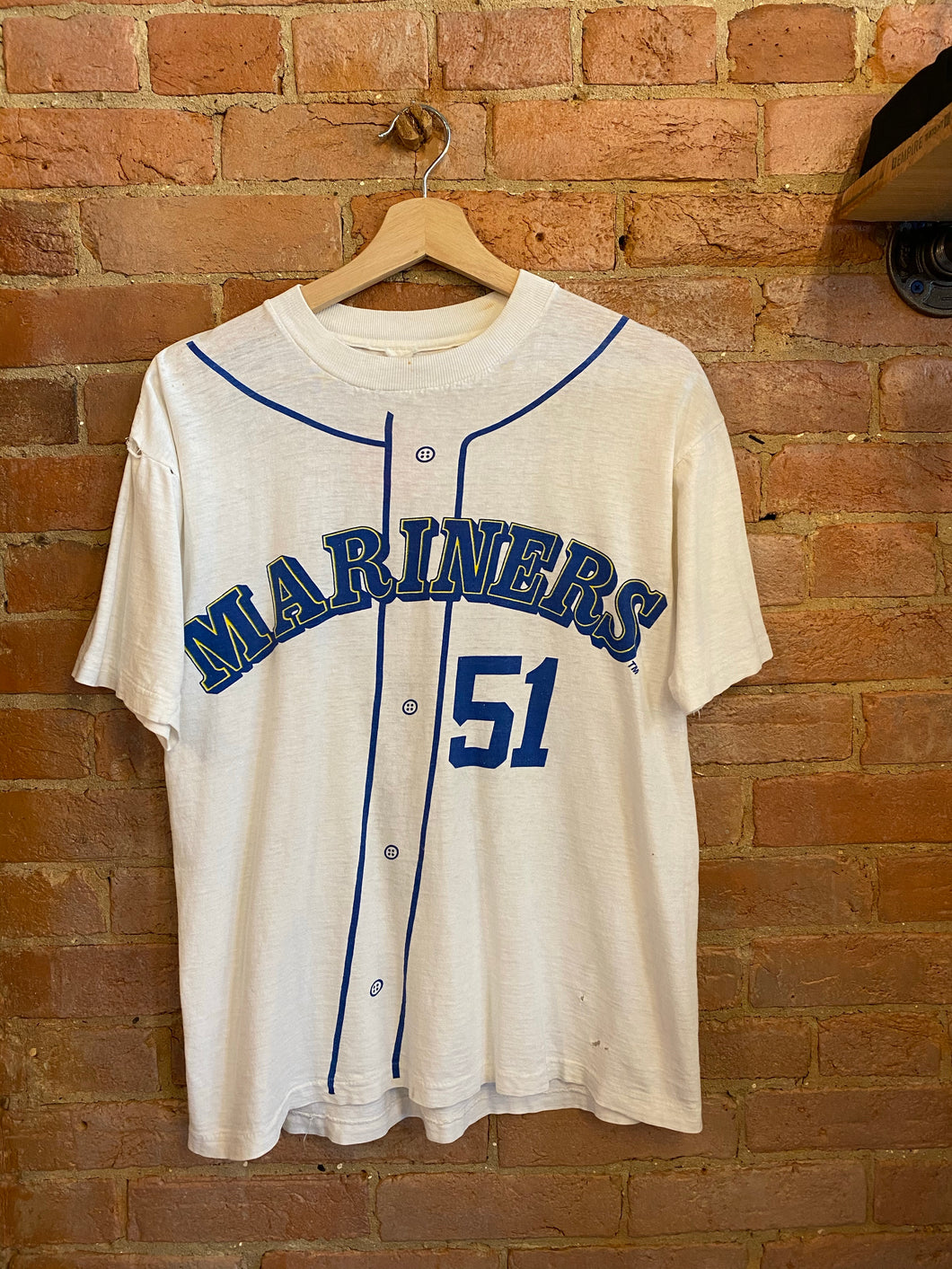 Vintage Seattle Mariners Randy Johnson Jersey T-Shirt: M