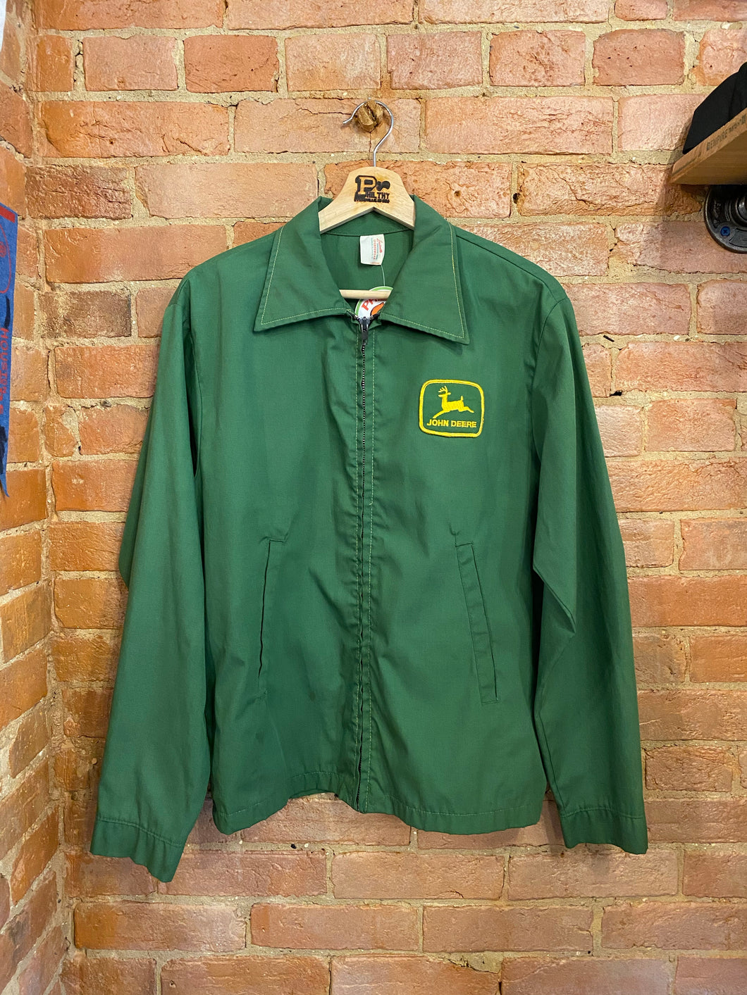 Vintage John Deere Zip-Up Jacket: M