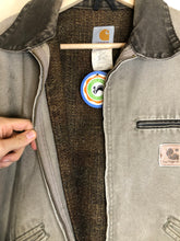 Load image into Gallery viewer, Vintage Carhartt Detroit Blanket Lined Grey Canvas Jacket: Large
