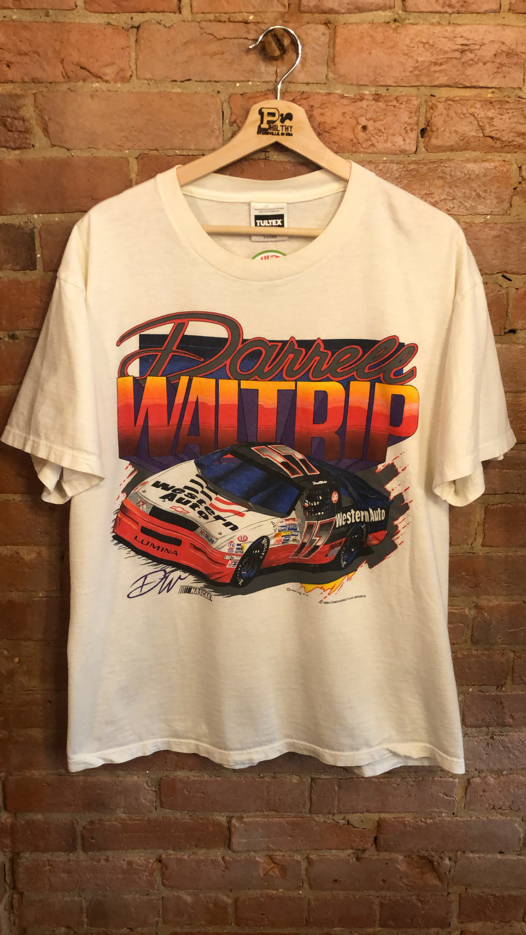 1994 NASCAR Darrel Waltrip Car Racing T-Shirt: XL