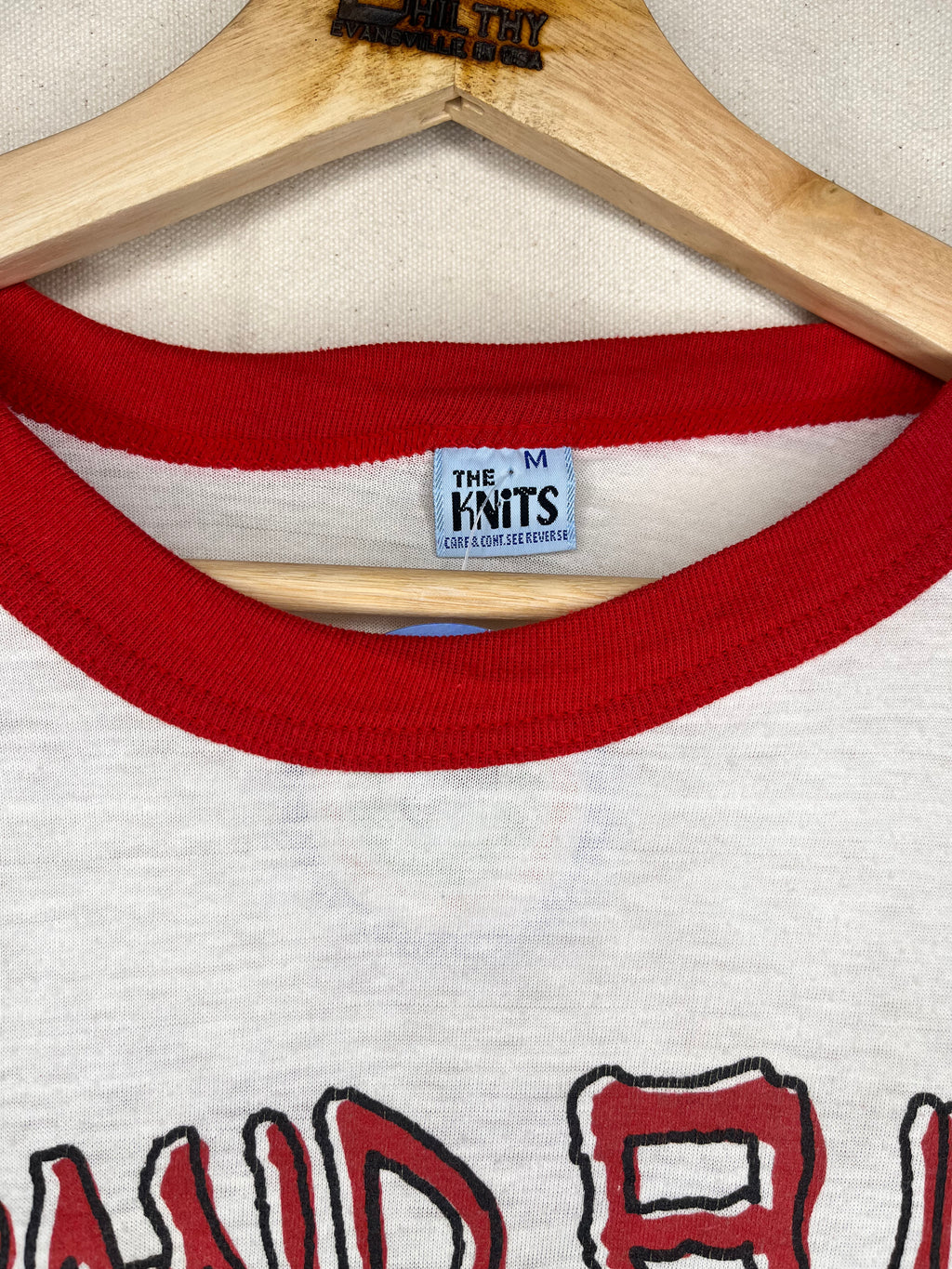 Vintage Grand Funk Railroad Lives 1982 Tour Raglan T-Shirt: Medium