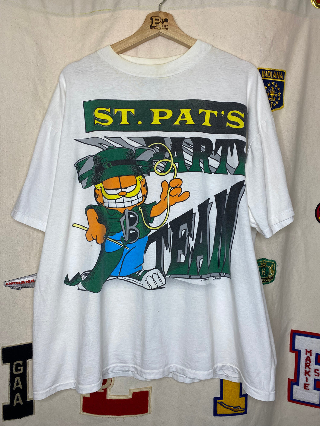 Vintage Garfield St. Patty’s Day T-Shirt: XL