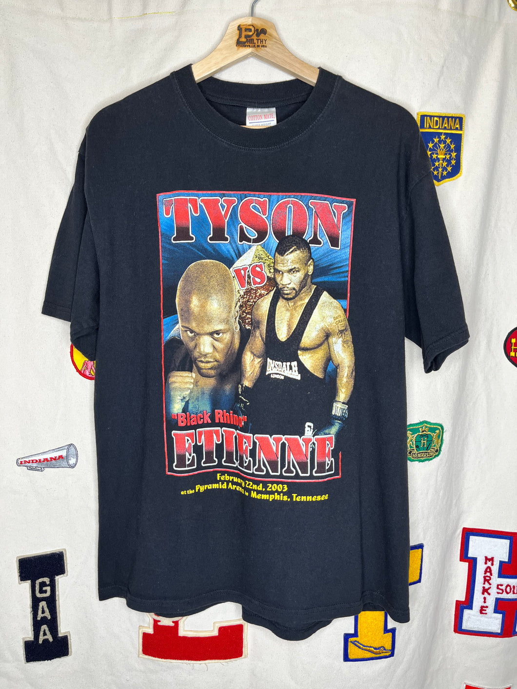 Vintage Mike Tyson vs Etienne Boxing Fight 2003 Memphis T-Shirt: XL
