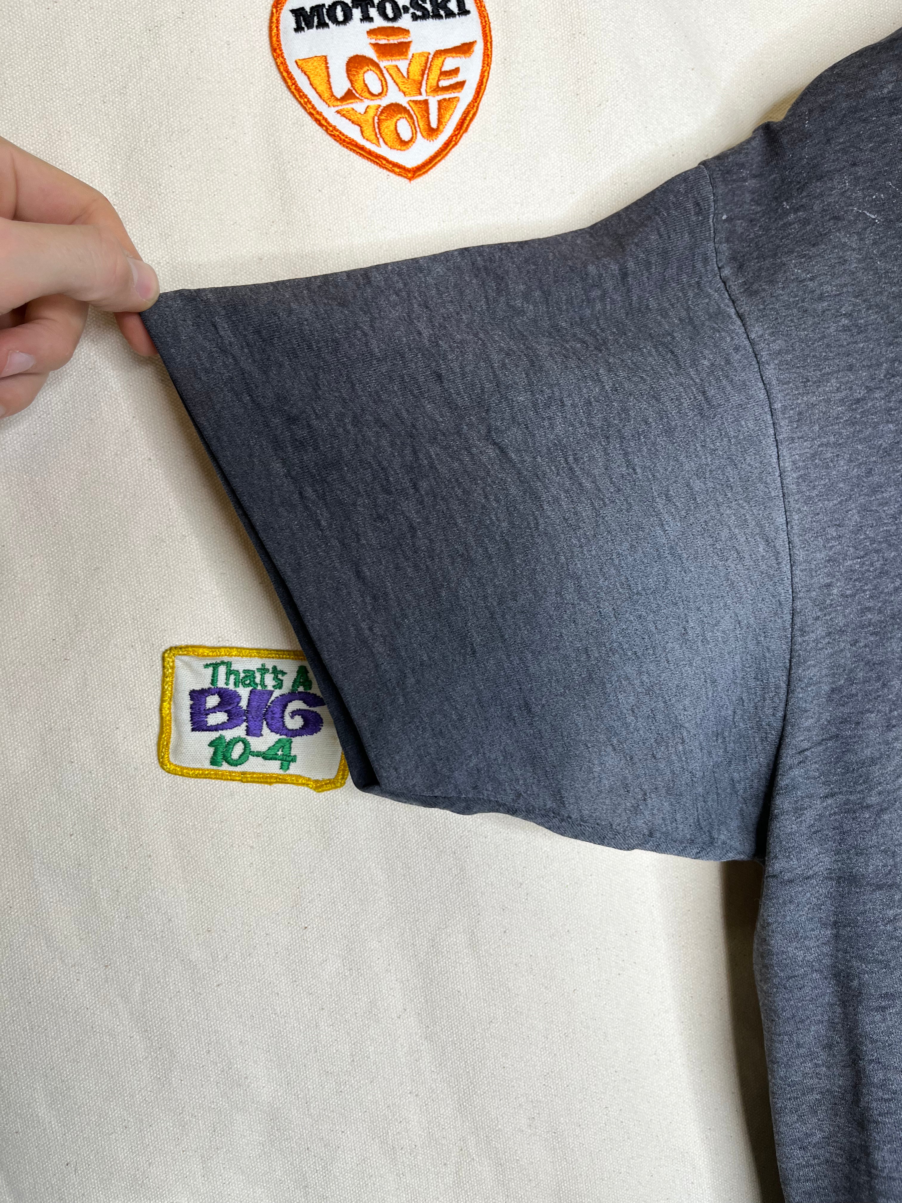 Vintage Faded Harley 1992 3D Emblem Black T-Shirt Eagle