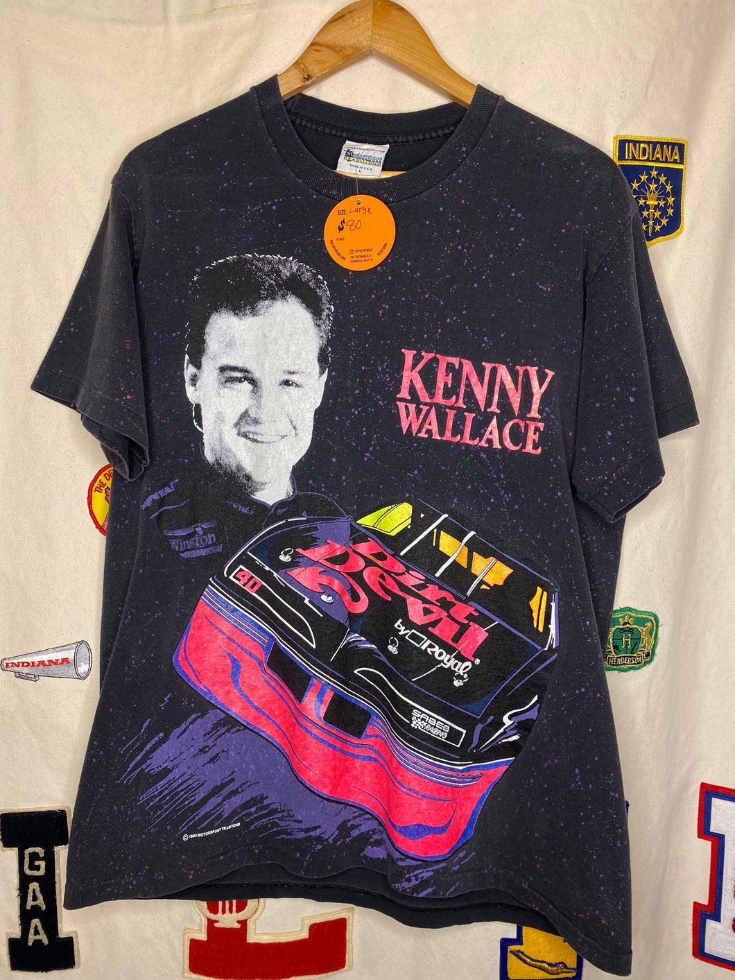 Vintage Kenny Wallace Nascar T-Shirt : L