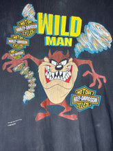 Load image into Gallery viewer, Vintage Harley Davidson Taz Wild Man Looney Tunes Black T-Shirt: Large
