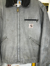 Load image into Gallery viewer, Vintage Carhartt Detroit Blanket Lined Grey Canvas Jacket: Large
