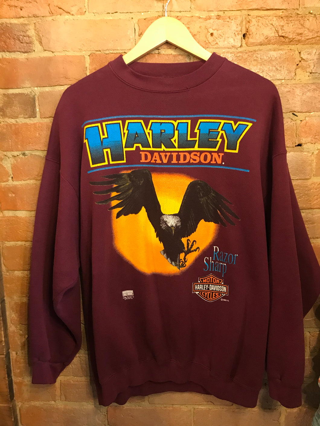 1996 Harley Davidson Eagle Crewneck: L/XL