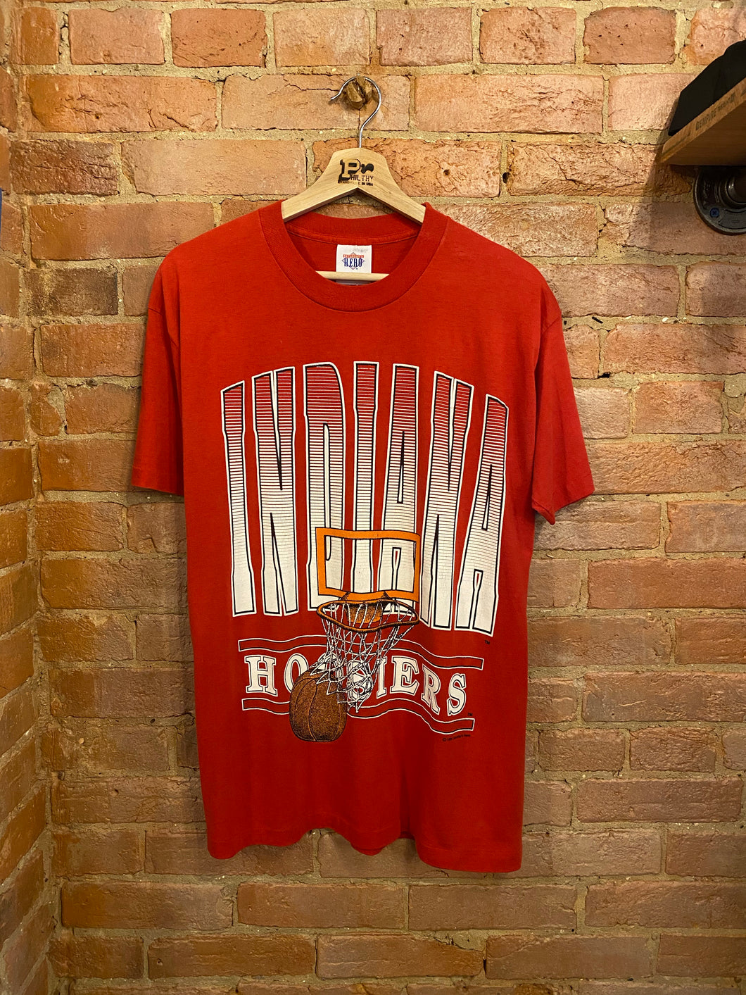 1991 Indiana Hoosiers Basketball T-Shirt: L