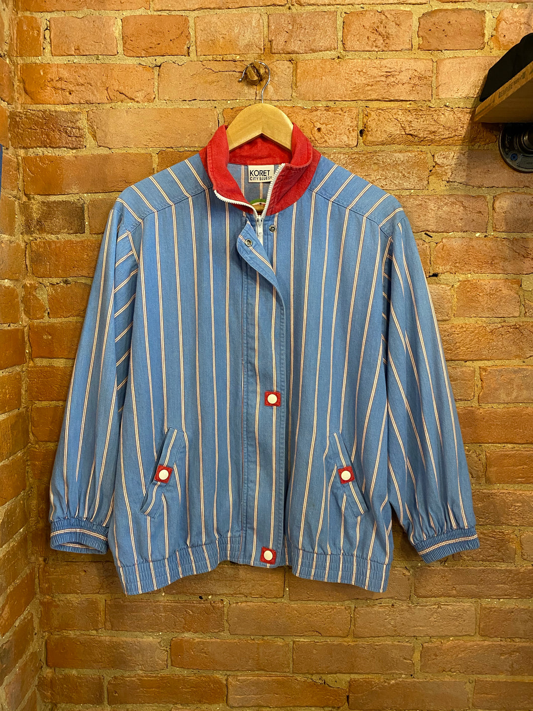 Vintage Pinstripe Jacket: S