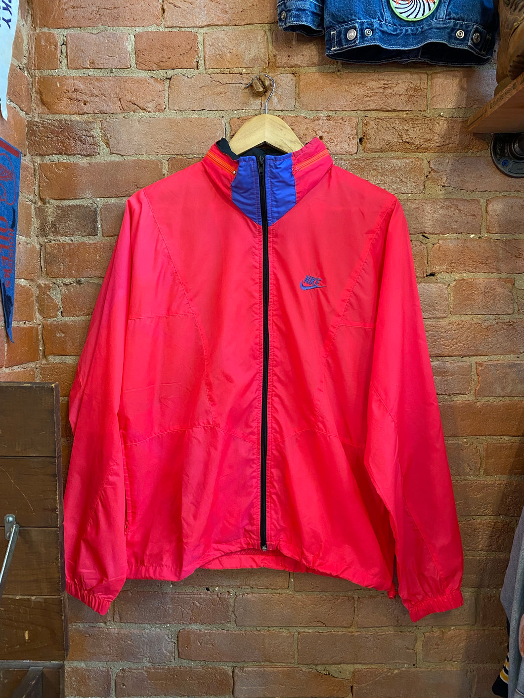 Vintage Hot Pink Nylon Nike Jacket: M