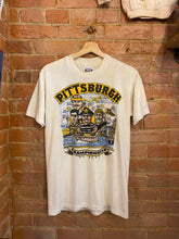 Load image into Gallery viewer, Vintage 80’s Pittsburgh Pirates Caricature Puff Print T-Shirt: M
