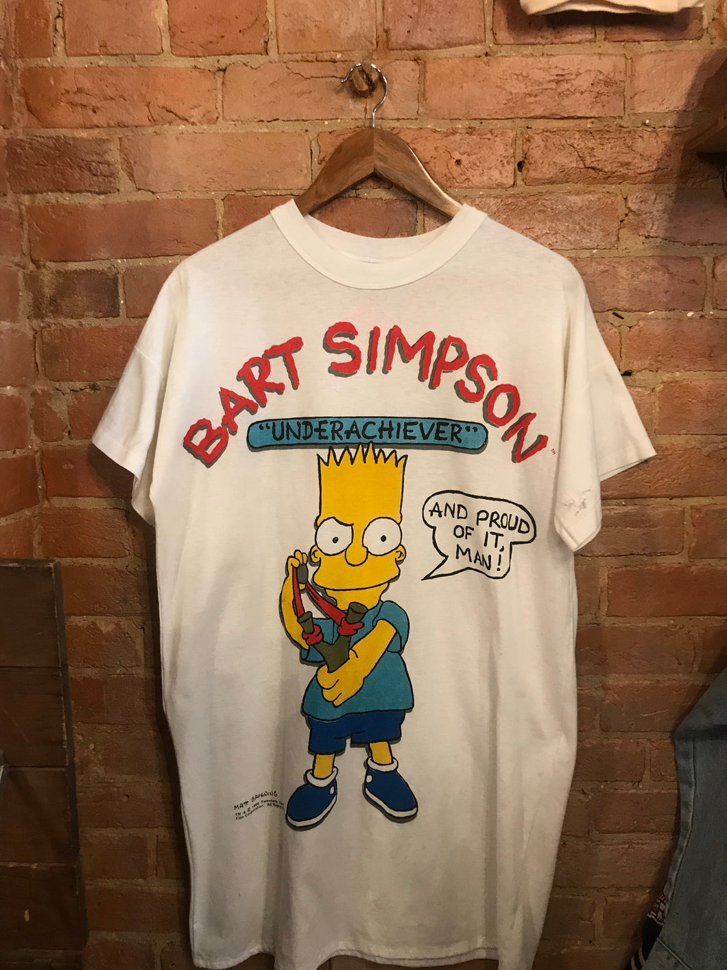 1990 Bart Simpson Sleep-Shirt: XL