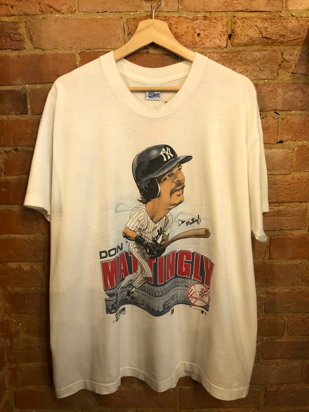 Don Mattingly New York Yankees Caricature T-Shirt: XL